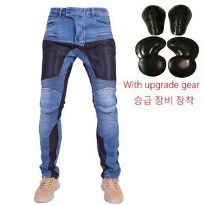 오토바이바지 2 색 봄 여름 승마 오토바이 바지 승마 청바지 레벨 2 보호 장비가있는 안티 가을 클래식 오