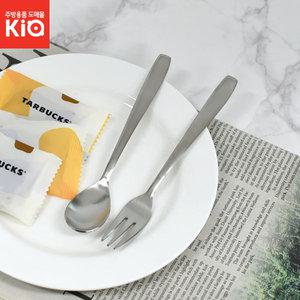 밀라노 티스푼 티포크 디저트 샤틴 무광 민자 스텐레스
