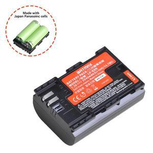 LP-E6 배터리 일본 파나소닉 셀 캐논 EOS 6D 7D 5D Mark II IV 80D 4X 2040mAh LP E6
