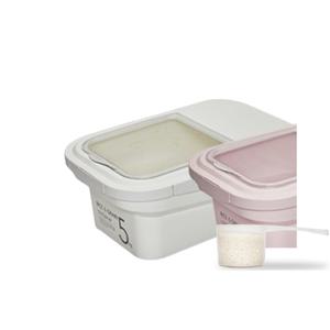 씨밀렉스 쌀 잡곡 사료 보관 통 용기 5kg All아이보리 BNS