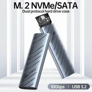 Mvme m.2 ssd 인클로저, SATA 외장 하드 드라이브 케이스, 10G 박스 하우징