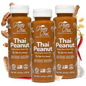 Pretty Thai 디핑 소스 예쁜 태국 땅콩 글루텐 프리 인증 비GMO 비건 정통 볶음용 드레싱 밥 양념 조미료