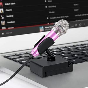 가라오케 용 소형 마이크 휴대용 음성 비디오 노래 팟 캐스팅을 블로깅 스피커 앰프