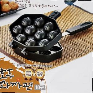 이지쿠커 국산 호두과자팬 10구 양면 호두과자 틀
