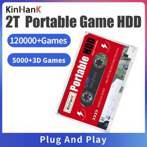 KINHANK 슈퍼 콘솔 X HDD Batocera 33 시스템 게임 하드 드라이브 디스크, 아케이드, DC, SS, MAME, 110000