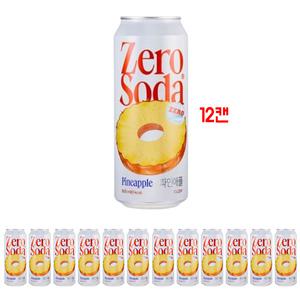 클룹 제로소다 파인애플맛 500ml 12캔 제로사이다(유통기한임박)F