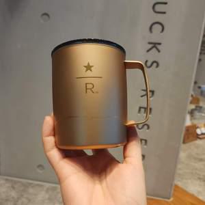 스타벅스 티타늄 리저브 골드 핸들 텀블러 266ml 각인 손잡이 경량