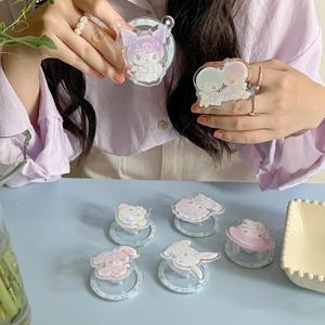 Sanrio 헬로 키티 Cogimyun Bonbonribbon WishMeMell  만화 마그네틱 휴대폰 홀더  Kuromi Little Twin Sta