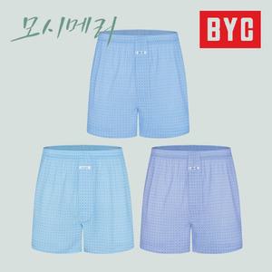 BYC 남성 모시메리 트렁크팬티 박서세트 3매입 ECF3053