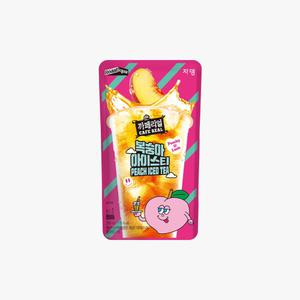 쟈뎅 까페리얼 복숭아 아이스티 230ml 10개입 편의점 파우치 음료 