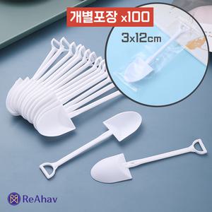 요거트스푼 수저 세트 일회용 미니 아이스크림 숟가락 수저 빙수 플라스틱 요플레 티 1회용