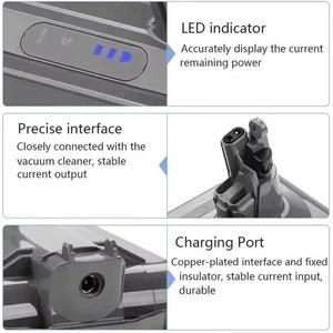 2025 새로운 개선된 100% 리튬 교체 배터리, 25.2V, 12800mAh, Dyson Cyclone V10 Absolute SV12 V10 진공