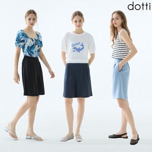 [도티 dotti] 도티 여성 25SS 린넨 블렌디드 버뮤다 팬츠 3종 (MW5W)