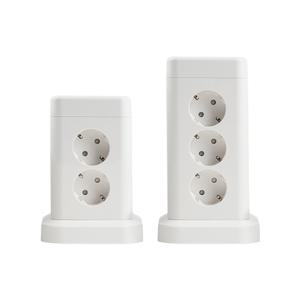 지클릭커 파워마스터 타워 8구 고용량 4000W USB 출력 멀티탭 NP708PD 화이트