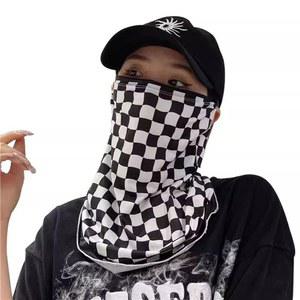 바이크 나 넥마스크 클래식 자외선 여름 체크무늬 마스크 워머 라이딩