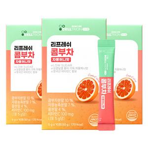 셀트리온 이너랩 리프레쉬 콤부차 5g 자몽허니, 10개입, 3개