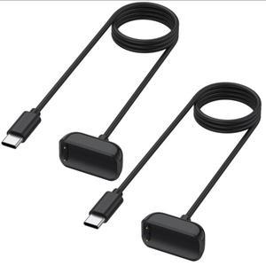 Fitbit 럭셔리 휴대용 충전 도크 어댑터 액세서리, 1m C 타입 마그네틱 시계 충전기, Charge 5 6 케이블