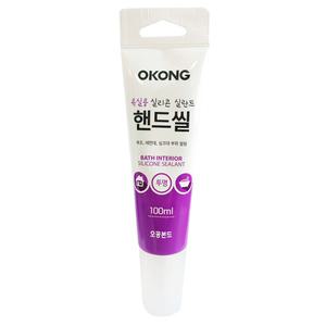 오공 욕실용 실리콘 실란트 핸드씰 투명 100ml