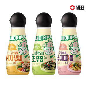 [샘표]새미네부엌 요리소스 3종 3병 기획 /겨자냉채/피클/초무침