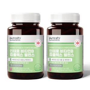 [인테로] 비타민B 컴플렉스 활성비타민 고함량 수용성 2개입 총6개월분
