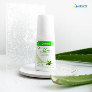 [그라함스내추럴][그라함스] 내추럴 알로에 미네랄 데오드란트 롤 온 65ml_100%내추럴