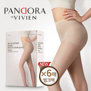 [다솔언더웨어]비비안판도라 벌크형 팬티스타킹 6매 검정