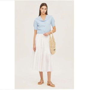 [하프클럽/]SISLEY  세일러 빅카라 니트 가디건 SAKC33331