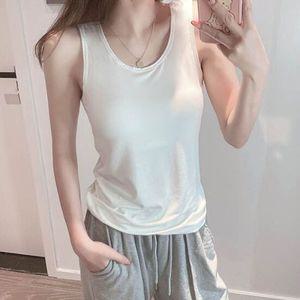 여성 무지 기본 캡내장 나시 1P 여유핏 이너