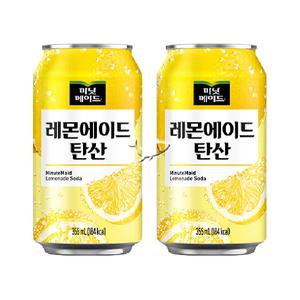 (48캔) 미닛메이드 레몬에이드 탄산 355mlx24캔/ 2 BOX