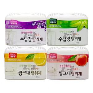 4개판매 해피룸코리아 겔형탈취제 냄새제거 수납장탈취제 싱크대탈취제 집안 실내 잡냄새제거