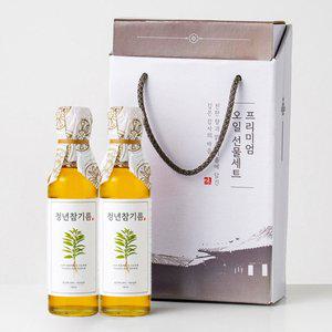 [전라도 청년] 특등급 통참깨 저온압착 청년 참기름180mlx2 선물세트
