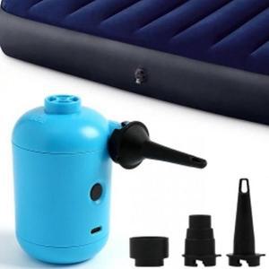 전동에어펌프 바람넣기 미니펌프 휴대용 USB 블루