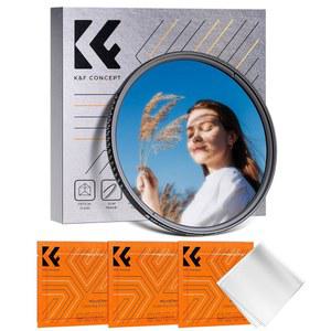 카메라 렌즈용 18층 코팅이 적용된 K&F 컨셉 72mm 블랙 디퓨전 1 /4 및 원형 편광 in-1 필터 프로 미스트 시네마틱 편광기 효과 필터(K-시리즈)
