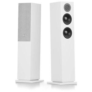 오디오 프로 블루투스 스피커 무선, 프리미엄 HiFi 사운드, TV용 무선 서라운드 사운드 시스템, 음성 제어, 멀티룸, WiFi - 홈 시어터, 화이트