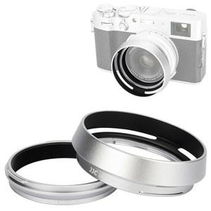 후지필름 후지 X100VI X100V X100F X100T X100S X70용 49MM 필터 어댑터 링이 있는 JJC 메탈 렌즈 후드 그늘막 보호대가 LH X100 및 AR 링을 대체합니다