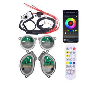 BMW X5 G05 X6 용 RGB LED 보드, 헤드라이트 엔젤 아이즈 DRL 모듈 옐로우 63119477990 여러 색상
