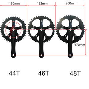 자전거 크랭크 110BCD 로드 바이크 크랭크셋 110mm 44T 46T 48T 체인링 170mm 스퀘어 테이퍼 암 39-53T 스
