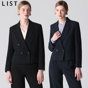 [리스트(LIST)] 피크드 더블 셋업 재킷 (택가격 278000원)