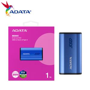 데스크탑 노트북 PC용 ADATA 외장 SE880 SSD 고속 휴대용 USB 3.2 2 세대 x2 C타입 하드 드라이브 PSSD 500
