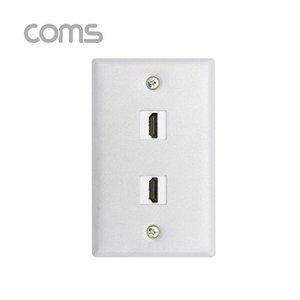 [셀러허브 패션][JHQRMB1N_4B]Coms HDMI F) 월 플레이트 2Port