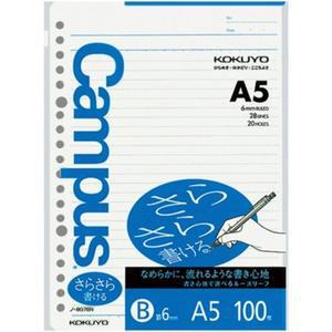 [JHQRNO8X_4B]바인더 노트 A5 리필 6mm 일반선 100매 807BN