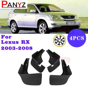 렉서스 해리어용 자동차 머드가드 RX300 RX330 RX350 RX400h XU30 2003 2004 2005 2006 2007 2008 펜더 플랩 스플래시
