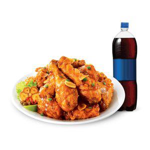 [처갓집 양념치킨] 와락(간장)치킨+콜라 1.25L