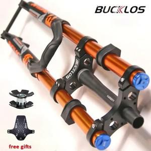 자전거 포크 프레임 기어 바퀴 사이클 MTB 경량 마운트 쇼바 BUCKLOS 27.5 에어 서스펜션 포크, MTB 다운힐