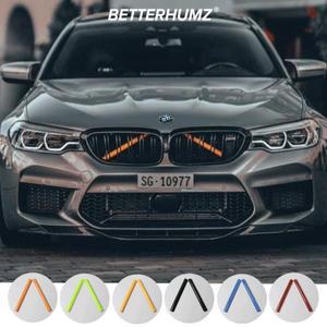 자동차 용품 2pcs 자동차 전면 그릴  스트립 BMW 호환 F10 F30 F20 G30 G20 F11 F32 F36 F34 F22 시리즈 1