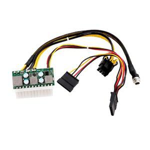 파워 서플라이어 DC ATX W 핀 전원 공급 장치 모듈 스위치 Pico PSU 자동 미니 ITX 높은 Sunrise