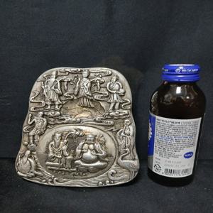 백동 팔선일학 벼루 길이11cm 높이14cm 단초마을 골동품/수집품/앤틱