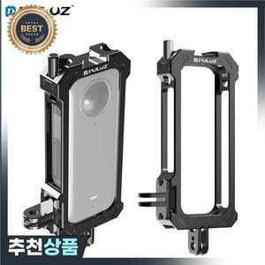 Insta360 X3 용 PULUZ 금속 토끼 케이지 조작 커버 알루미늄 보호 하우징 프레임 확장