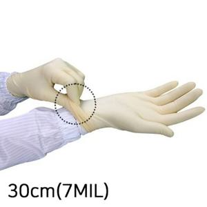 천연 고무 라텍스 장갑 30CM 7MIL