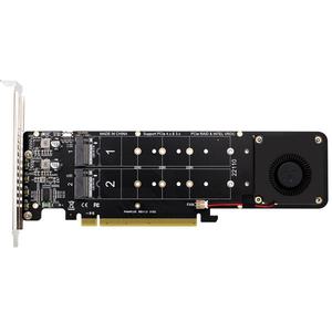 PCIeX16-M.2 RAID 어댑터 M 키 4 NVME NVMe SSD 카드 4x32Gbps M2 확장 지원 M.2 2280/60/42/30